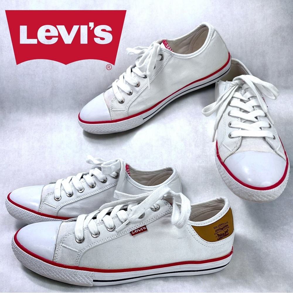 LEVI’S  Men's Stan Buck White Canvas Sneaker Shoes Sz 11